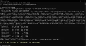 how to install ffmpeg windows 10 3.3.2